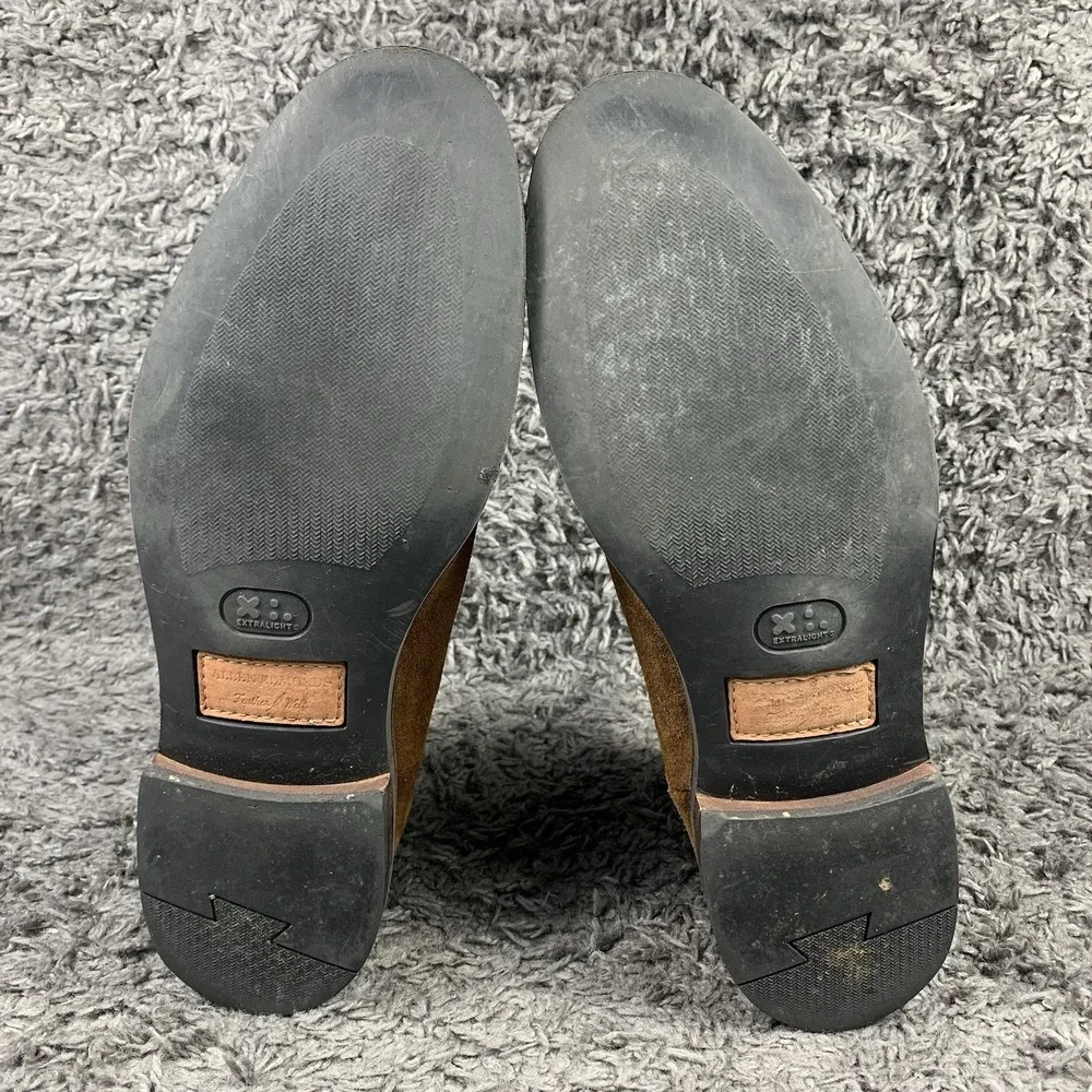 Allen Edmonds Port Washington Nomad Chelsea Boots Brown Suede 13 D